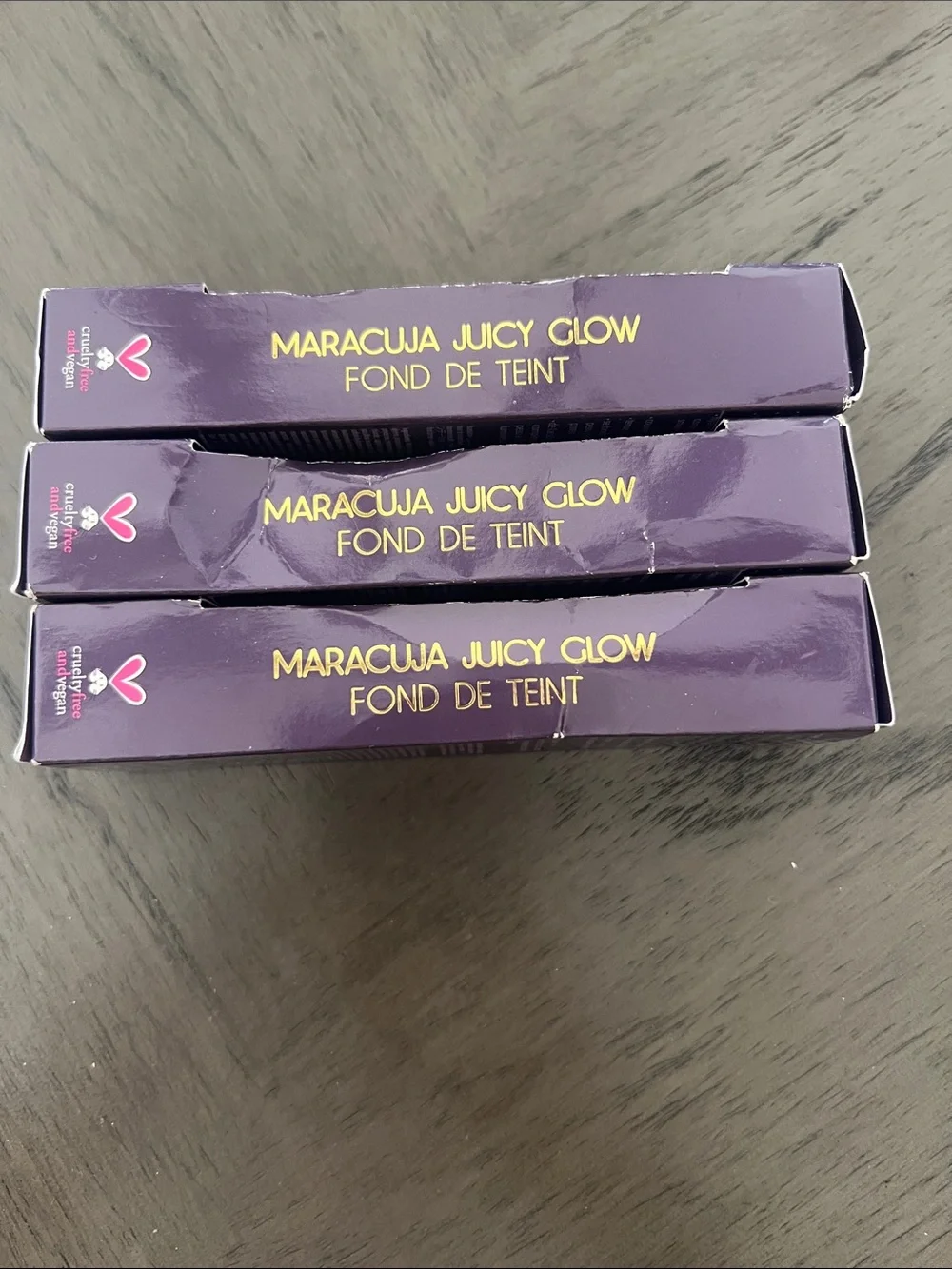tarte Maracuja Foundation - Lavender & Gold shade 63H espresso honey lot of 3